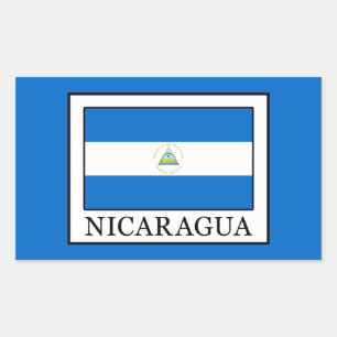 Pegatina Rectangular Nicaragua