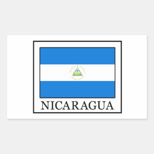 Pegatina Rectangular Nicaragua