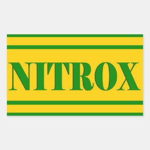 PEGATINA RECTANGULAR NITROX DIVER LOGO NITROX SCUBA DIVER -