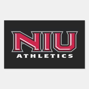 Pegatina Rectangular NIU Athletics