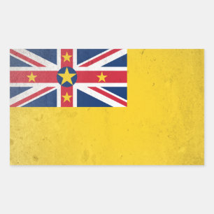 Pegatina Rectangular Niue