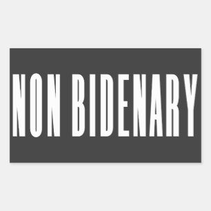 Pegatina Rectangular No bibliográfico Anti Joe Biden Oscuro