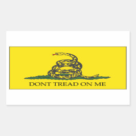 Pegatina Rectangular ¡No pise en mí! - Bandera de Gadsten