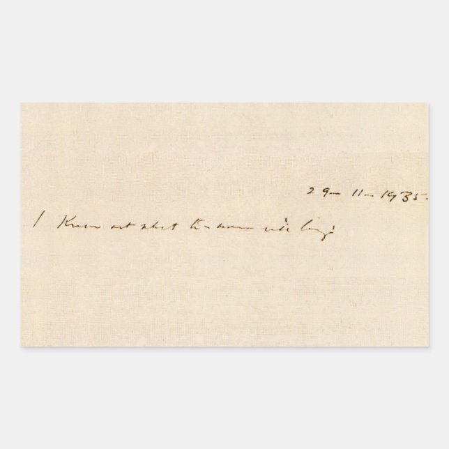 Pegatina Rectangular No sé qué traerá mañana (Anverso)