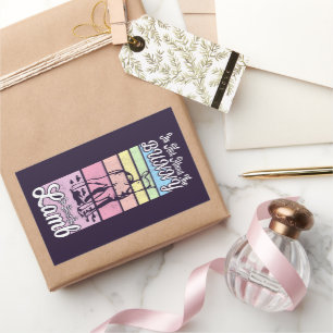 Pegatina Rectangular No Se Trata Del Conejo, Se Trata Del Pastel De Cor