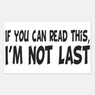 Pegatina Rectangular No soy el último