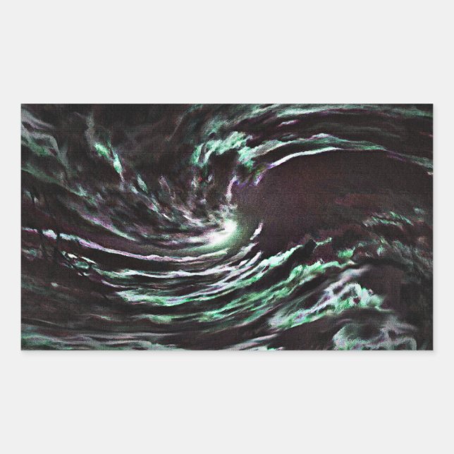 Pegatina Rectangular Noche de fantasía (Anverso)