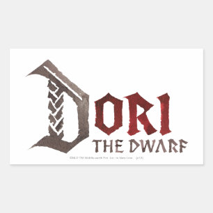 Pegatina Rectangular Nombre de Dori
