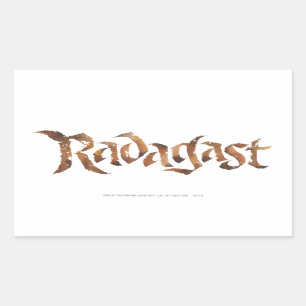 Pegatina Rectangular Nombre RADAGAST™ texturado