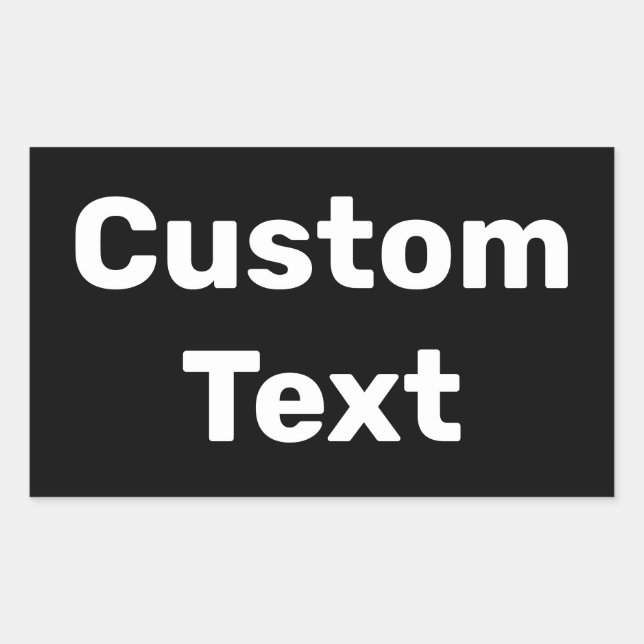 Pegatina Rectangular Nombres personalizados / hechos por Personalizados (Anverso)