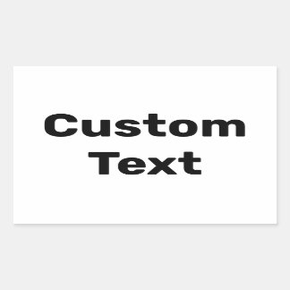 Pegatina Rectangular Nombres personalizados / hechos por Personalizados