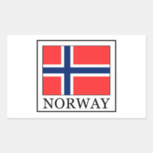 Pegatina Rectangular Noruega