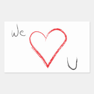 Pegatina Rectangular nos sentimos muy pegatinas