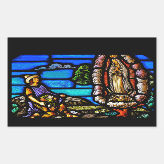 Pegatina Rectangular Nuestra Señora Guadalupe Nuestra Senora Vidrio Man