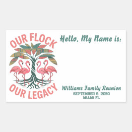 Pegatina Rectangular Nuestro rebaño nuestra Personalizado de la unión f