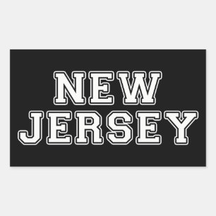 Pegatina Rectangular Nueva Jersey