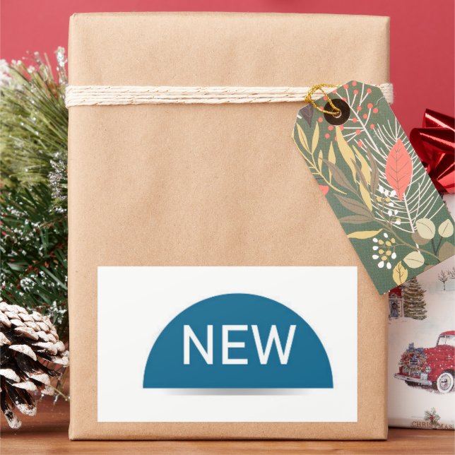 PEGATINA RECTANGULAR ¡NUEVO (Vacaciones)