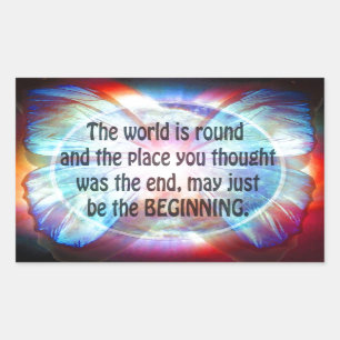 Pegatina Rectangular Nunca dé para arriba