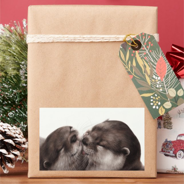 Pegatina Rectangular Nutriciones pintadas a mano - Momento tenso de Art (Vacaciones)