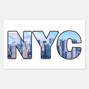 PEGATINA RECTANGULAR NYC