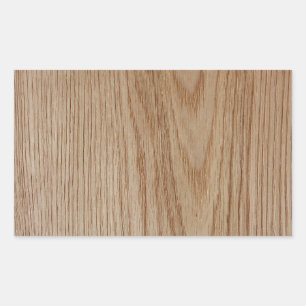 Pegatina Rectangular Oak Wood Grain Look