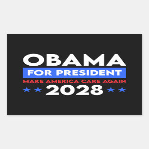 Pegatina Rectangular Obama Para El Presidente 2028 Hará Que Estados Uni