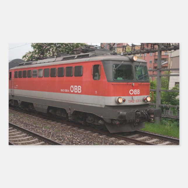 PEGATINA RECTANGULAR ÖBB 1142 638-4 (Anverso)