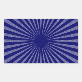 Pegatina Rectangular Objetivo azul: