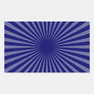 Pegatina Rectangular Objetivo azul: