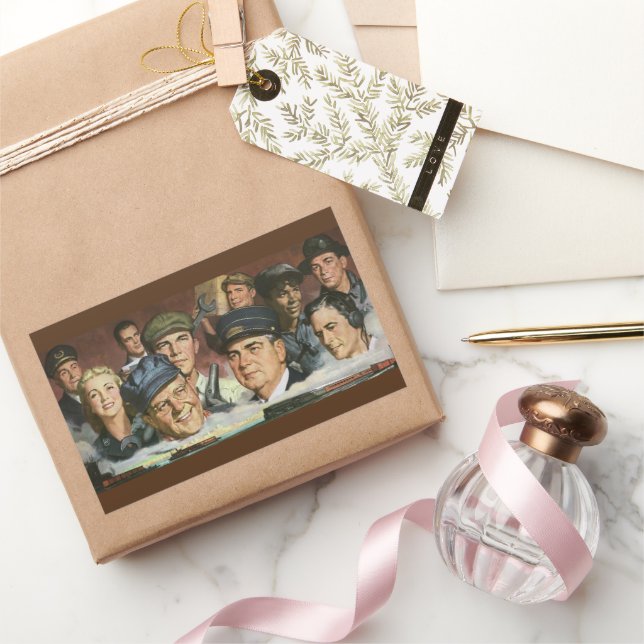 Pegatina Rectangular Ocupaciones Empresariales, Patriotismo Patriótico  (Regalar)