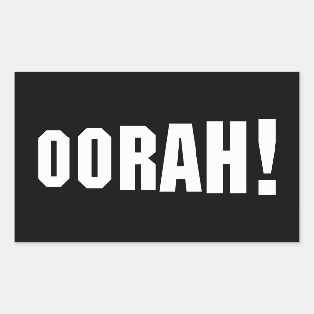 PEGATINA RECTANGULAR ¡OH! (Anverso)