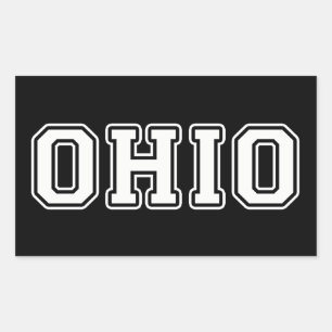 Pegatina Rectangular Ohio