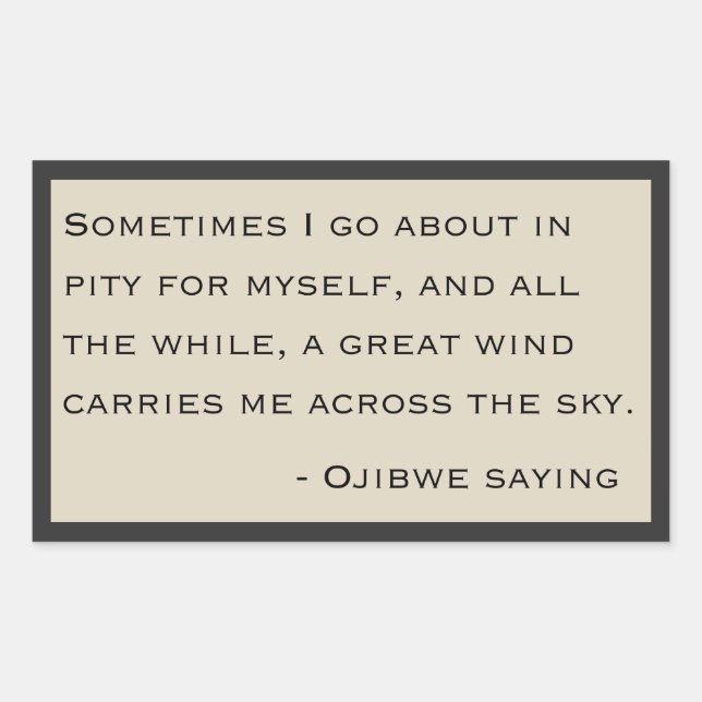 Pegatina Rectangular Ojibwe say - Los Sopranos (Anverso)