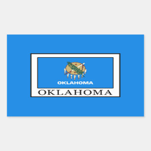 Pegatina Rectangular Oklahoma