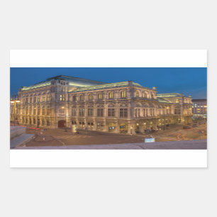 Pegatina Rectangular Ópera Estatal de Viena