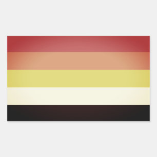 Pegatina Rectangular Orgullo Akoisexual Akoiromántico
