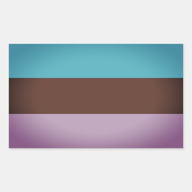 Pegatina Rectangular Orgullo Androsexual (Anverso)