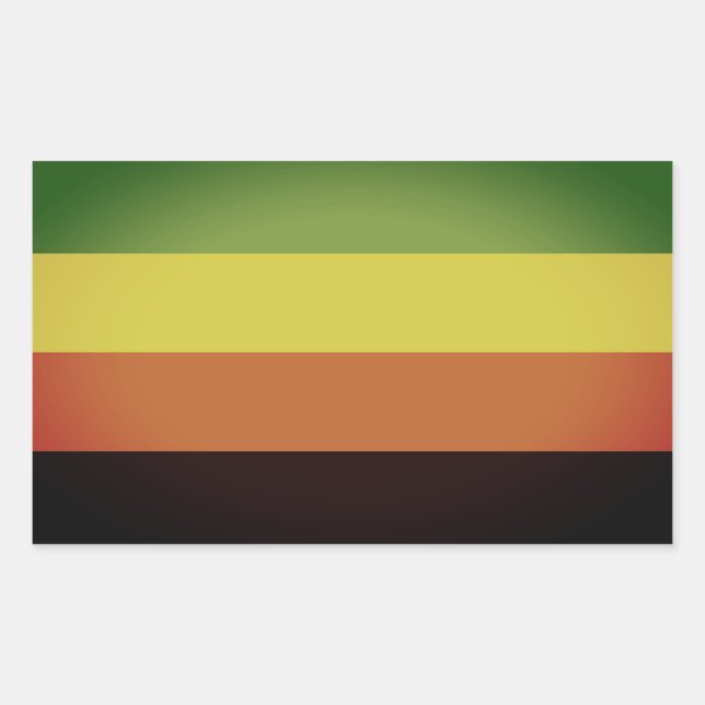 Pegatina Rectangular Orgullo Aromántico (Anverso)