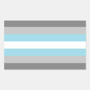 Pegatina Rectangular Orgullo Demiboy