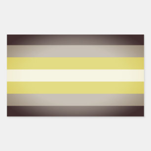 Pegatina Rectangular Orgullo Demigender