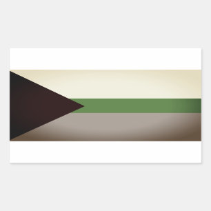 Pegatina Rectangular Orgullo Demiromántico