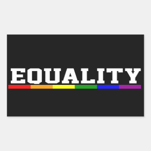 Pegatina Rectangular Orgullo Gay Igualdad