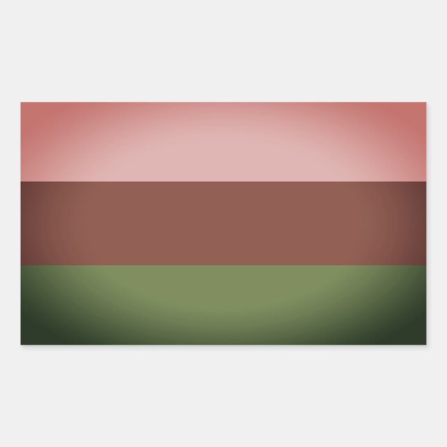 Pegatina Rectangular Orgullo ginosexual (Anverso)