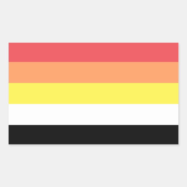 Pegatina Rectangular Orgullo Lithsexual (Anverso)