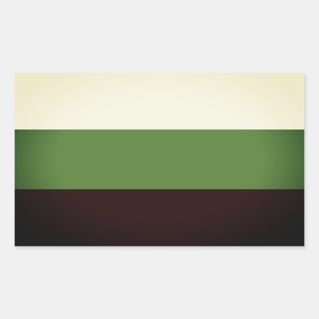 Pegatina Rectangular Orgullo Neutrois (Anverso)