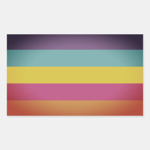 Pegatina Rectangular Orgullo no binario de género