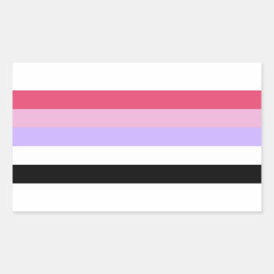 Pegatina Rectangular Orgullo Reciprosexual