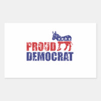 Orgulloso Donkey demócrata preocupado