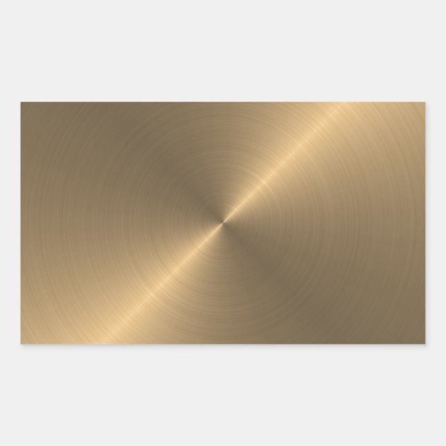 Pegatina Rectangular Oro (Anverso)