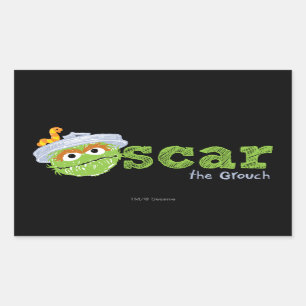 Pegatina Rectangular Oscar el nombre del grupo
